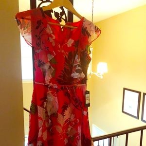 Tommy Hilfiger pink floral dress NWT